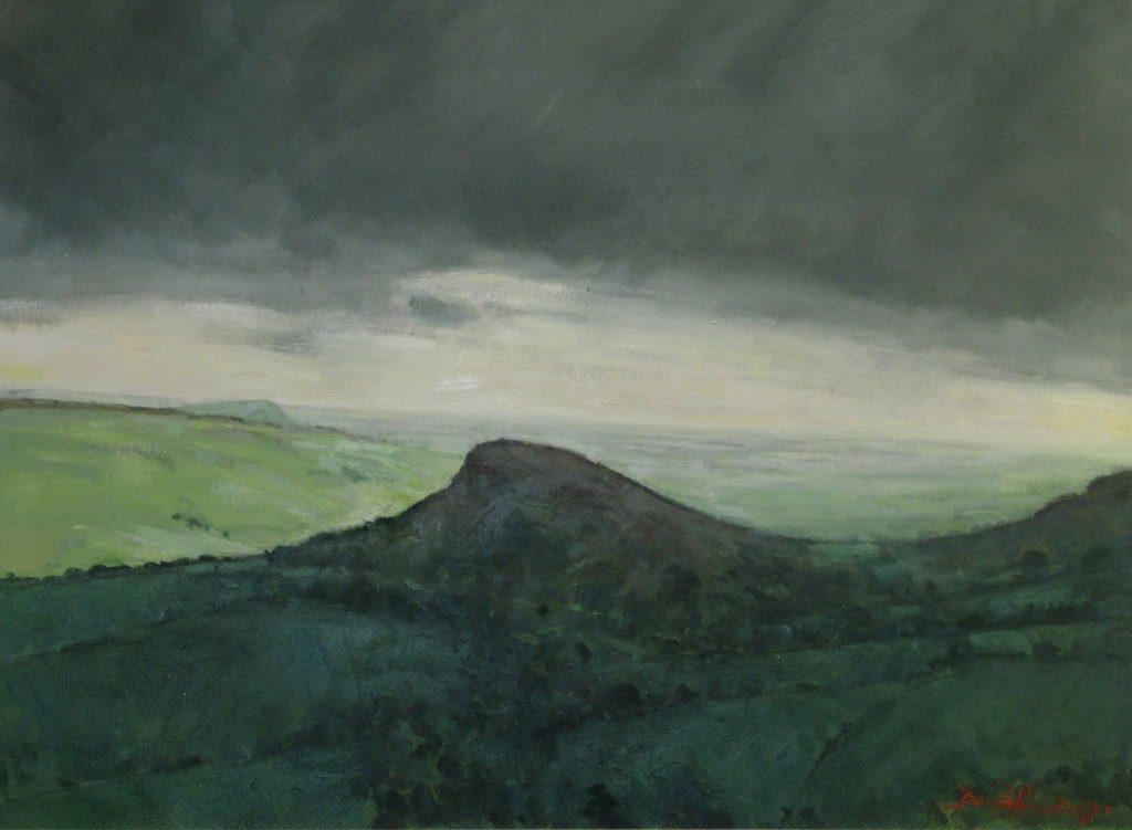 "Rainstorm Clearing Through the Cheshire Gap" (Mixed Media) by David Hunt